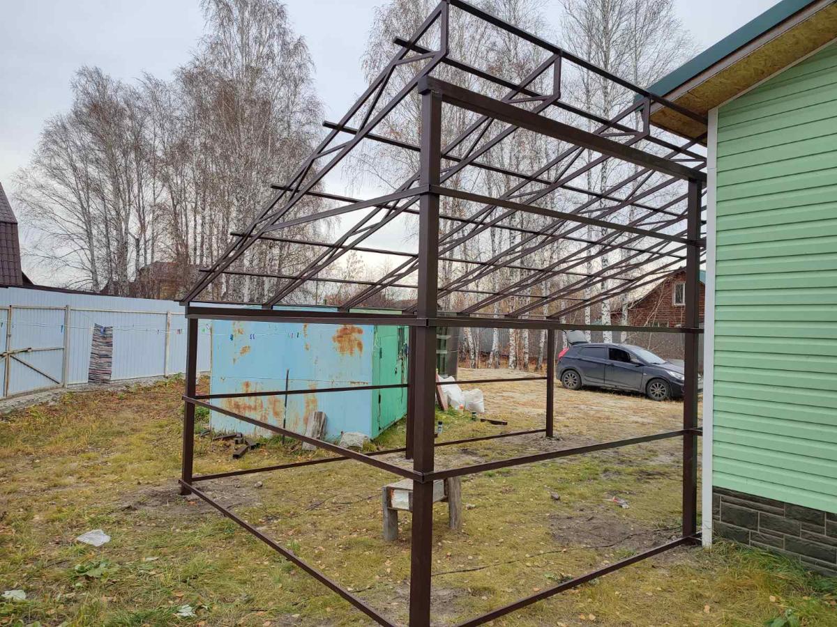 Навес №5 ширина 3,6 - 4,5 м 