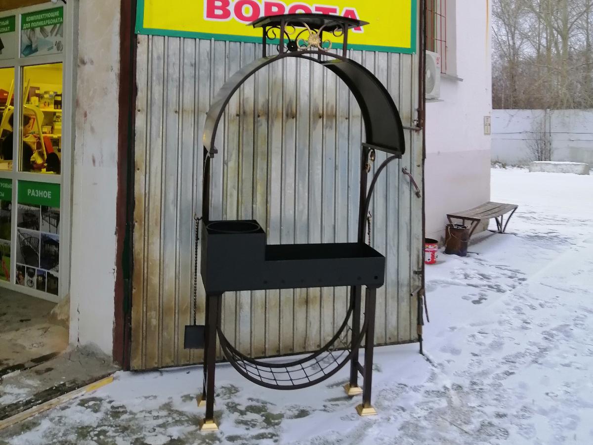 Мангал  с крышей №6
