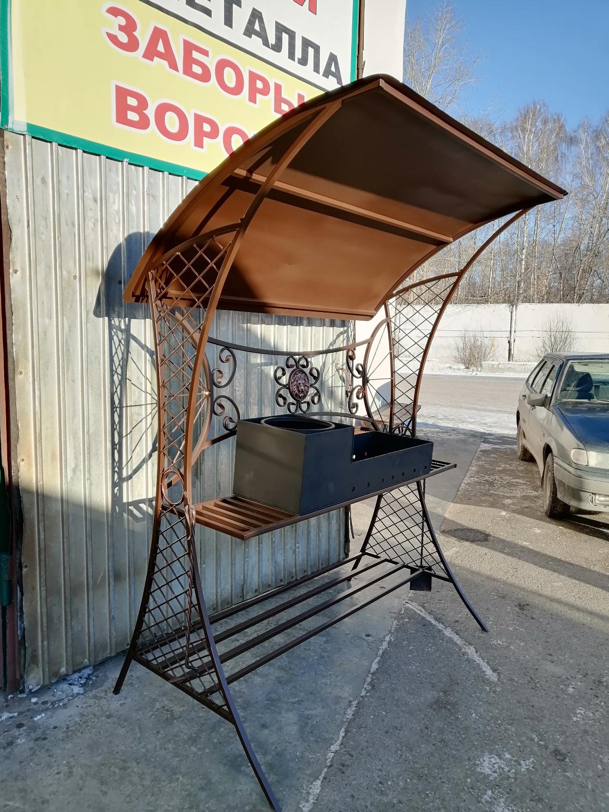 Мангал с крышей №3/2