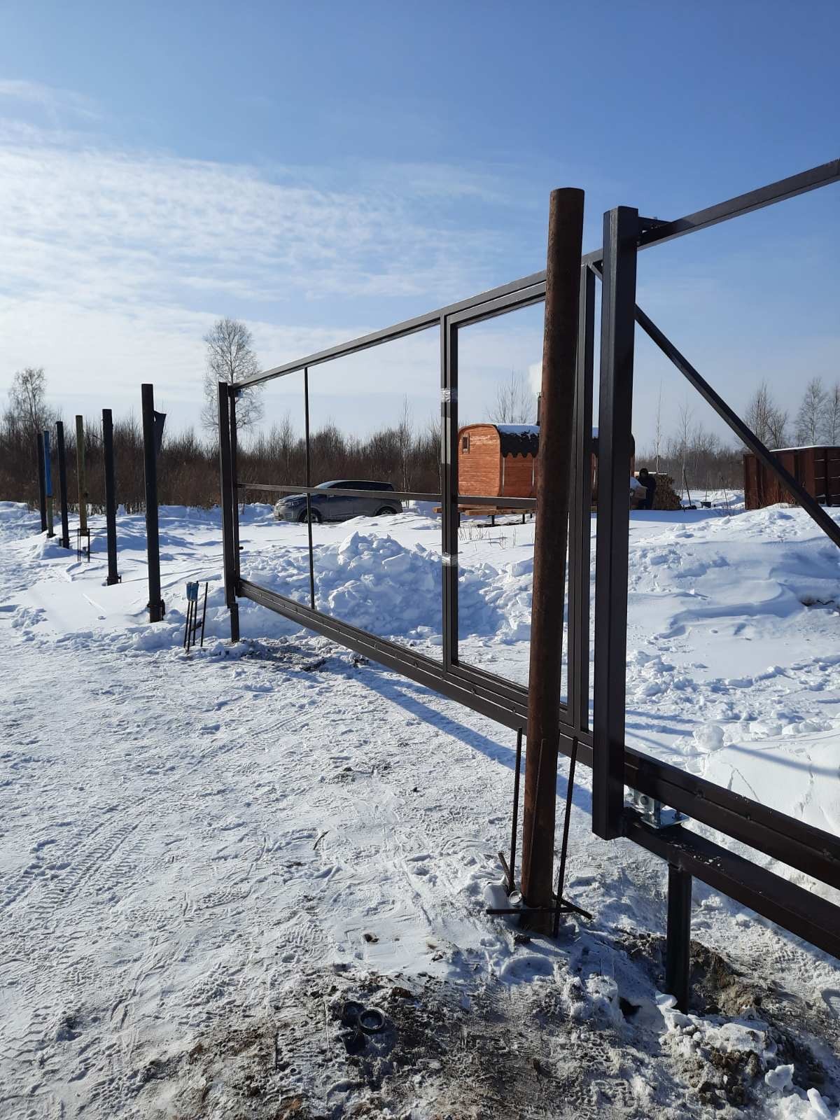 Комплект откатных ворот  шириной до 6 м 