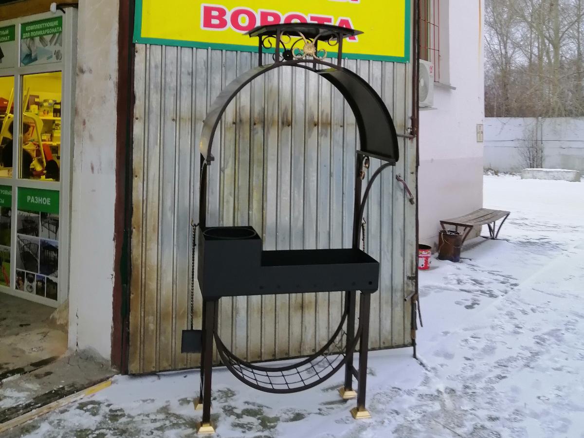 Мангал  с крышей №6