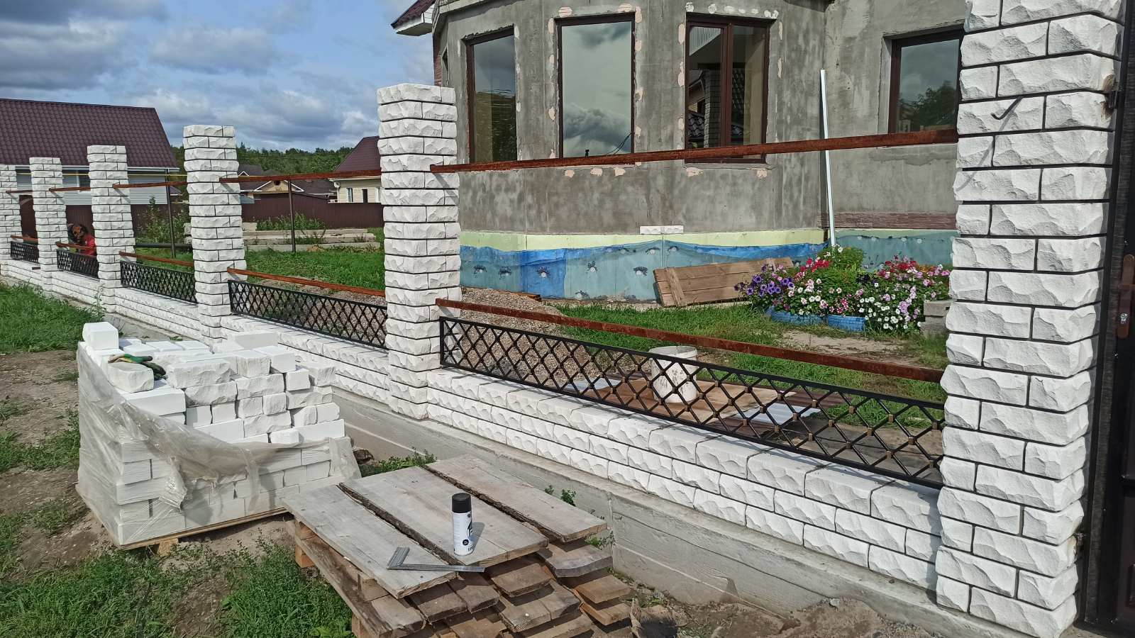 Ворота кованые №9 (с обшивкой листом 2 мм)