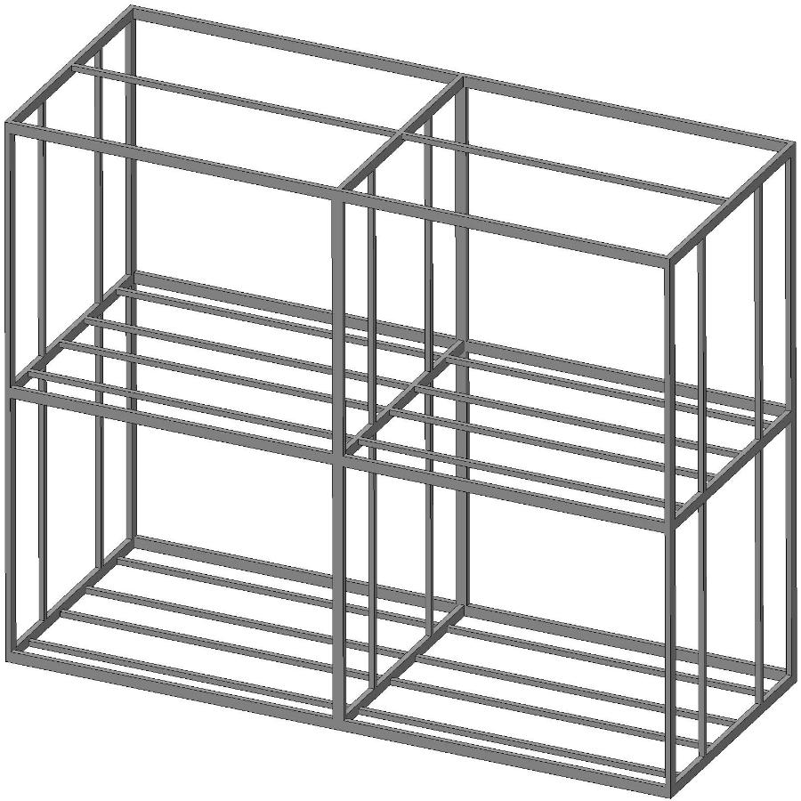 Дровенник 5 куб.м (каркас без покрытия)