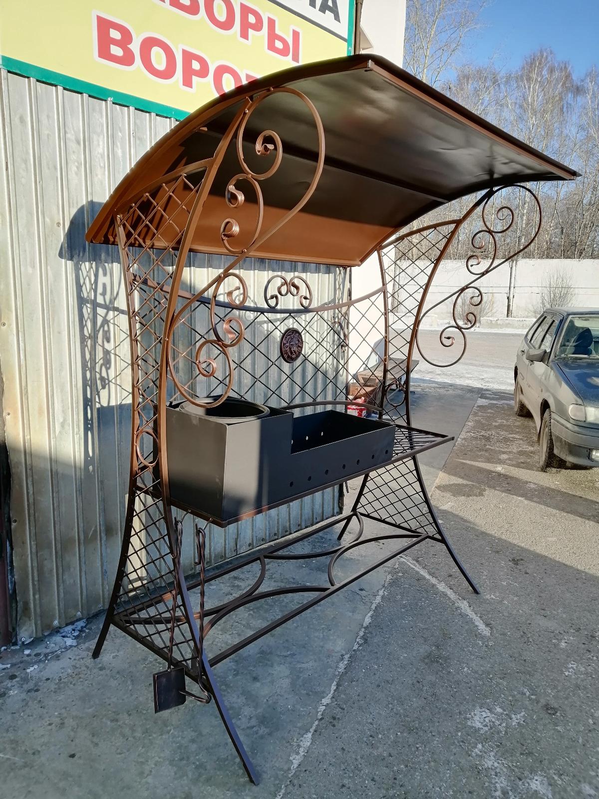 Мангал с крышей №3