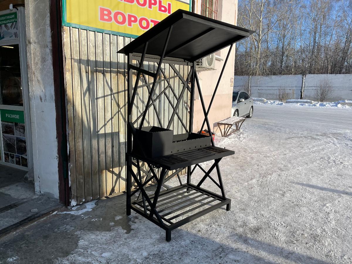 Мангал  с крышей №7  "Лофт"