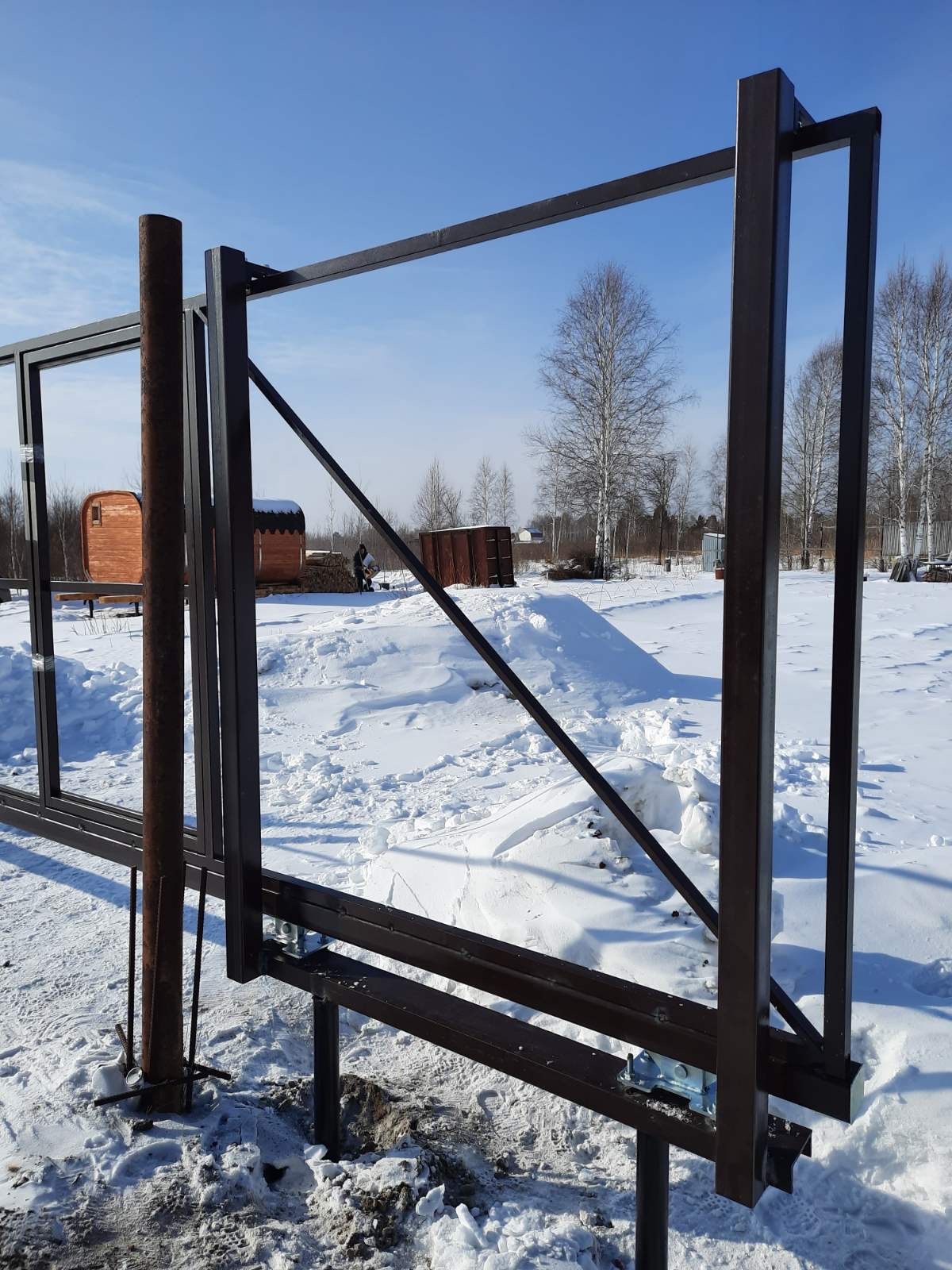 Комплект откатных ворот  шириной до 6 м 