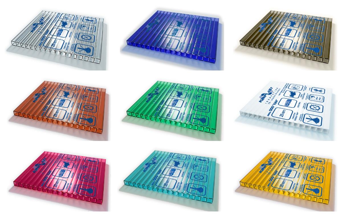 25мм KINPLAST цветной