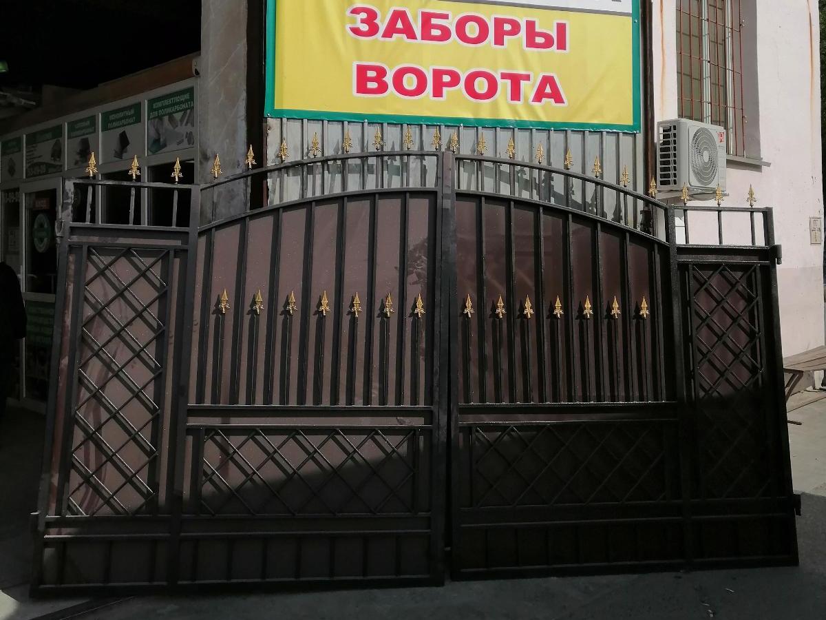 Ворота кованые №4 (с обшивкой листом 2 мм)